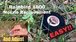 Replace Broken Rainbird 1800 Nozzle For $2 - EASY DIY REPAIR and Adjustment!