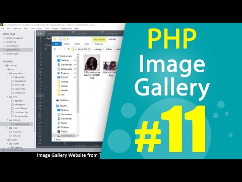 PHP Image gallery website from HTML template Tutorial Part11 | MVC OOP | Quick programming