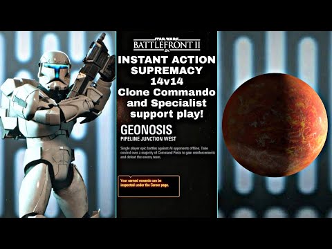 XB1X Star Wars Battlefront 2 G90, 1P gameplay Instant Action on Pipeline Junction W, Clone Commando!