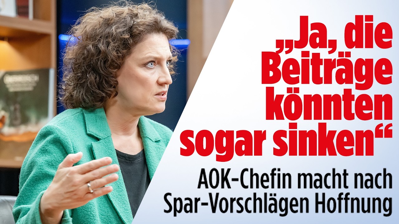 Krankenkassen vor dem Kollaps: AOK-Chefin Carola Reimann fordert harte Sparreformen | BILD TALK
