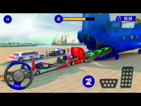 #2 Transport Police Limo Cars - US Police Multi Level Car Transporter Truck 2020 - Android Gameplay