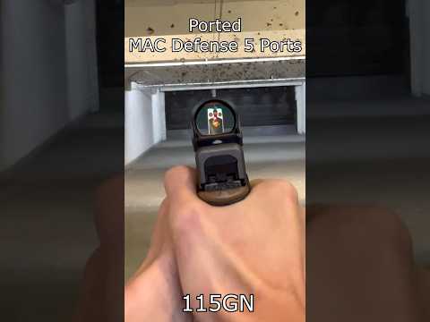 Ported Barrel Glock vs Non Ported Glock