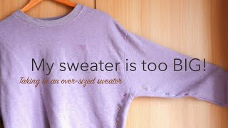 How to Make a Sweater Smaller Tutorial