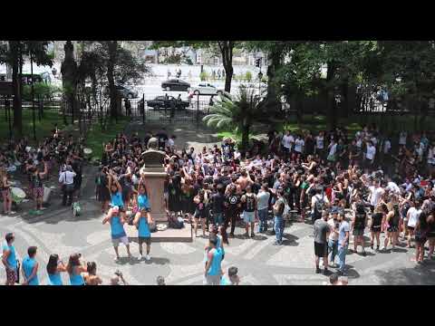 Bateria dos alunos da FMUSP fazem recepção aos calouros 2019.