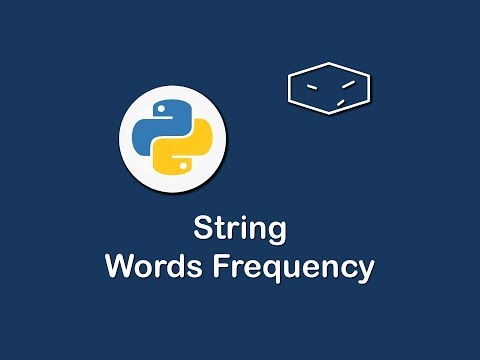 string words frequency in python 