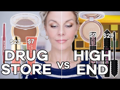 Drugstore Makeup VS High End Makeup FACEOFF | A Full Face of Dupes!