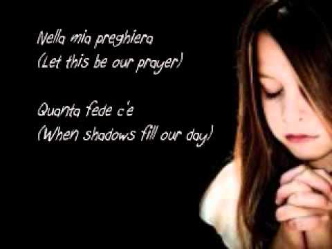 The Prayer with Lyrics - Sung by Rhema Marvanne