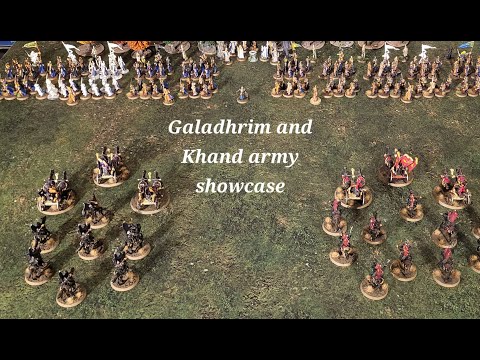 MESBG and LOTR: Galadhrim and Khand army showcase
