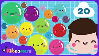 Bubbles Song | Counting to 20 | Song for Kids | The Kiboomers