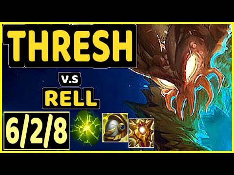 THRESH vs RELL - 6/2/8 KDA BOTTOM SUPPORT GAMEPLAY - EUW Ranked DIAMOND