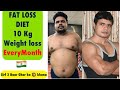 Fat Loss Diet - 10 Kg Weight Loss Every Month | Full Day Of Eating - Fat Loss Diet | Rubal Dhankar