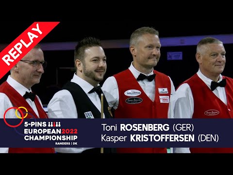 5-Pin European Championship Randers 2022 SemiFinal Kristoffersen (DEN) vs Rosenberg (GER)
