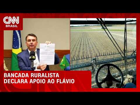 Bancada do agro declara apoio a Flávio Bolsonaro na reta final do 1º turno | CNN 360°