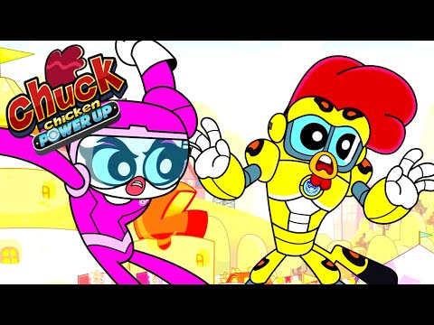 Chuck Chicken 🐔 Power Up & Special Edition 🦕 TOP 10 Episodes ⭐ Most Interesting 🔥 Superhero