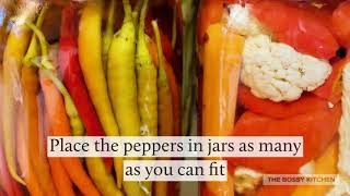 How to preserve hot peppers in vinegar