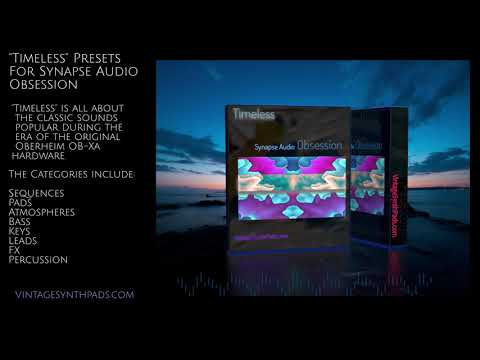 Synapse Audio Obsession Presets - Vintage Expansion Soundset and Patches - Best Synth Presets