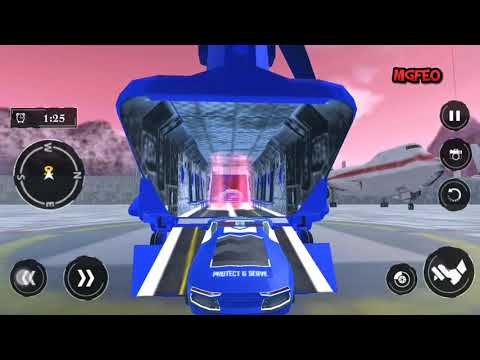 US Police Car Transporter Plane: Truck Sim Games -Best Android Game Play 2020