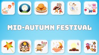 🎑 Learn English Vocabulary for Mid-Autumn Festival | Mid-Autumn Festival Vocabulary for Kids 🐰✨ |...