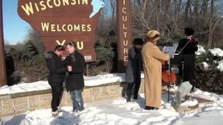 preview picture of video 'Wisconsin State Line Surprise Wedding Proposal With  The Allegro Quartet.'