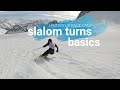 Ski Slalom carved turn basics, follow me  @leona_popovic