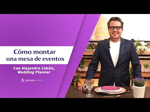 Montaje de mesas para eventos | Aprende Institute