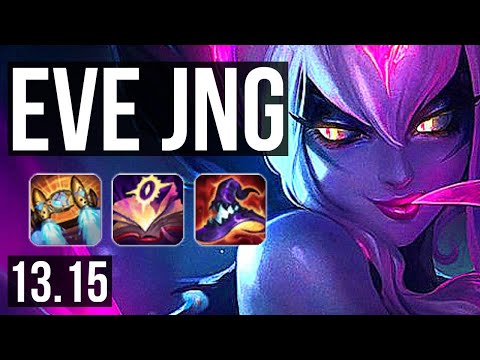 EVE vs LILLIA (JNG) | 10/0/4, 2.5M mastery, 900+ games, Legendary | EUW Master | 13.15