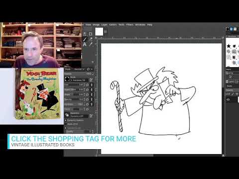 Live doodle drawing stream: vintage illustrated book artwork 