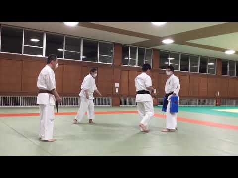 円心空手唐津道場《ミット打ち⑤》ローキック