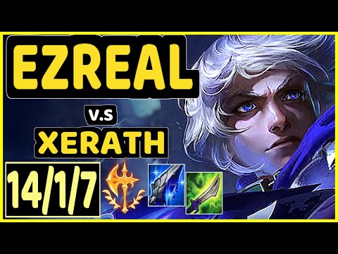 XERO (EZREAL) vs XERATH - 14/1/7 KDA BOTTOM ADC CHALLENGER GAMEPLAY - BR
