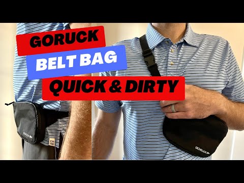 GORUCK Belt Bag Review | Sling Bag | Hip Bag | Waist Bag | Fanny Pack | Nut Ruck