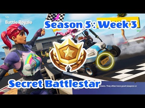 Fortnite Secret / Hidden Battlestar : Season 5 - Week 3