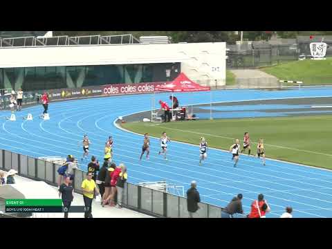 Boys U10 100m Heat 1: 2022-23 State Combined Events Championships - Saturday