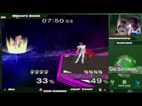 Mass Madness 11 SSBM - Slox (Sheik, Marth) vs. Liquid` Crunch (Fox) - Melee WSF