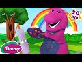 Let S Paint The Rainbow Arts And Crafts For Kids Barney Nursery Rhymes And Songs