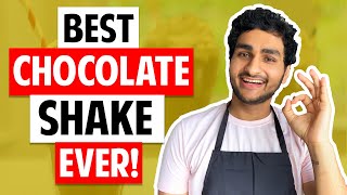 BEST CHOCOLATE SHAKE EVER | Easy Thick Chocolate Milkshake Recipe | Cooking With Anmol