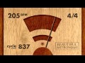 205 BPM 4/4 Wood Metronome HD