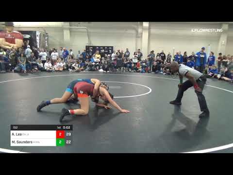 152 Lbs Rr Rnd 3 Angelina Lee Oklahoma Dual Vs Mary Saunders Minnesota Dual