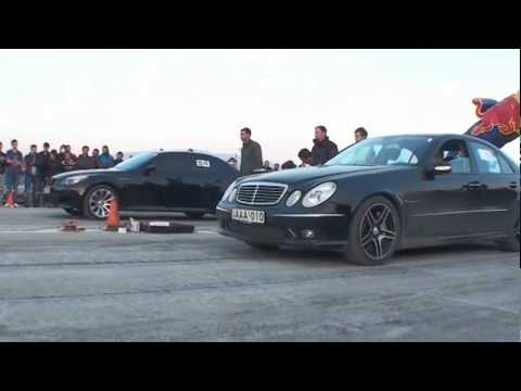 M5 (E60) VS E55 (W211) Drag Race 402m
