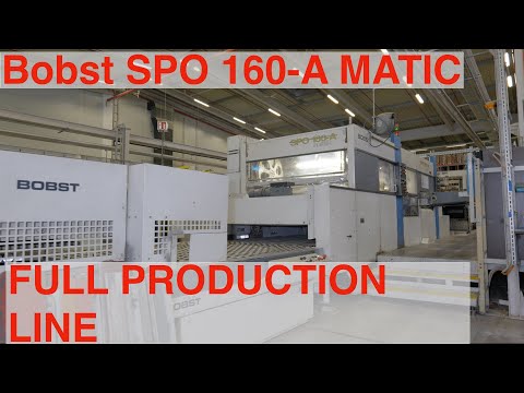 BOBST SPO 160-A MATIC Production Line - Die Cutter from 1994