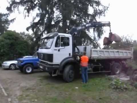 SOLD !! .. Mercedes Benz 2031 - Tipper + crane Hiab 105 .. !! A VENDRE !! ..