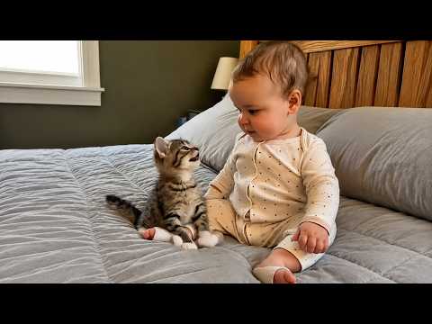 When a Cat Teaches a Baby How to Talk… And It Gets Hilarious 😹👶
