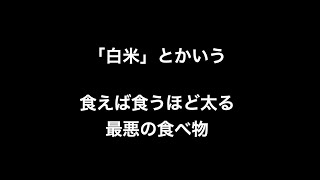 「白米」とかいう食えば食うほど太る最悪の食べ物