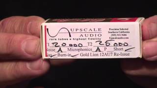 Video thumbnail for Upscale Audio's Kevin Deal reviews the Gold Lion 12AU7 / ECC82 / B749 by Upscale Audio High Fidelity