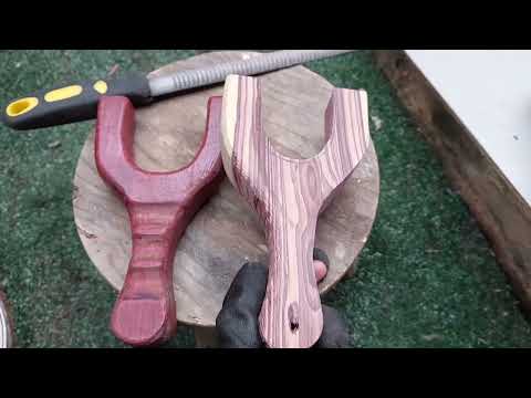 cabo de estilingue jacarandá violeta e roxinho  faça você mesmo tutorial