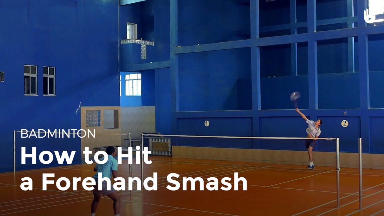 How to Hit a Forehand Smash How to Play Badminton Sikana