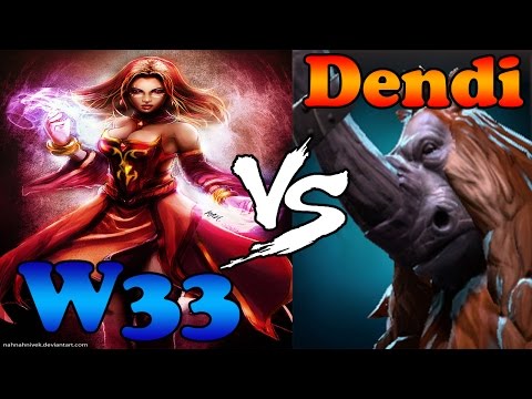 Dota 2 - W33 7778 MMR vs Dendi 6,6k MMR - Europe Elite League!