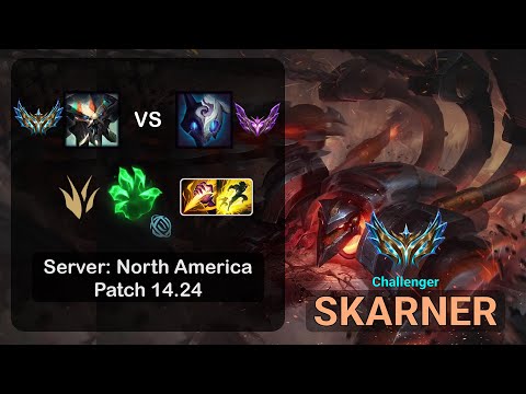 Skarner Jungle vs Kindred - NA Challenger - Patch 14.24
