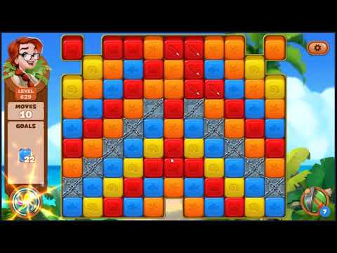 Lost Island Blast Adventure Level 629 - NO BOOSTERS 🏝️ | SKILLGAMING ✔️