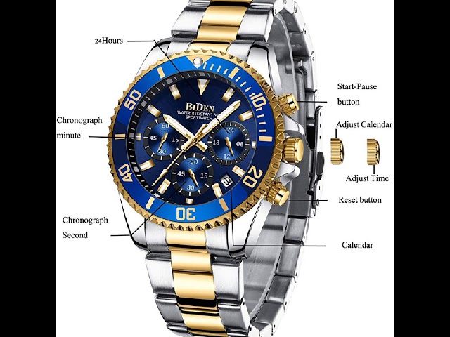 Vídeo relacionado con RORIOS Relojes Minimalista para Hombre Reloj de Pulsera Analógico Cuarzo Reloj Elegante Negocios Reloj Calendario Luminoso Reloj Acero Inoxidable Verde