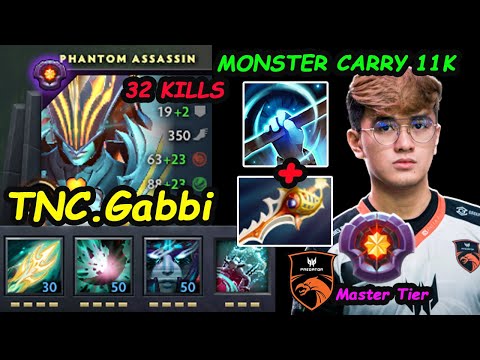 TNC Gabbi [Phantom Assassin] Real Monster Carry 11K Sickplay No Mercy Critical Dota 2 pro Gameplay